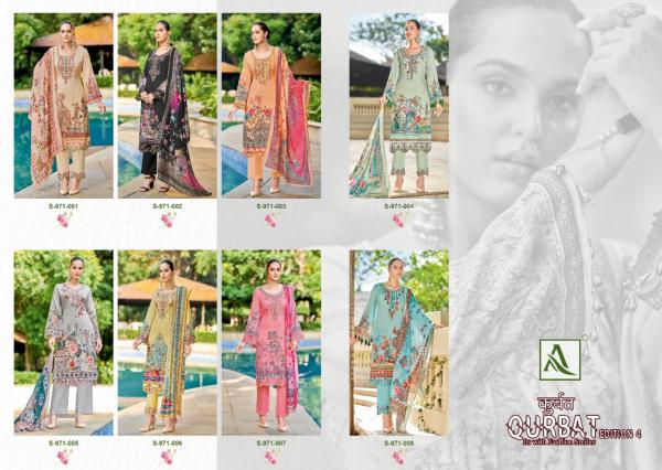 Alok Qurbat 4 Cotton Designer Dress Material Collection